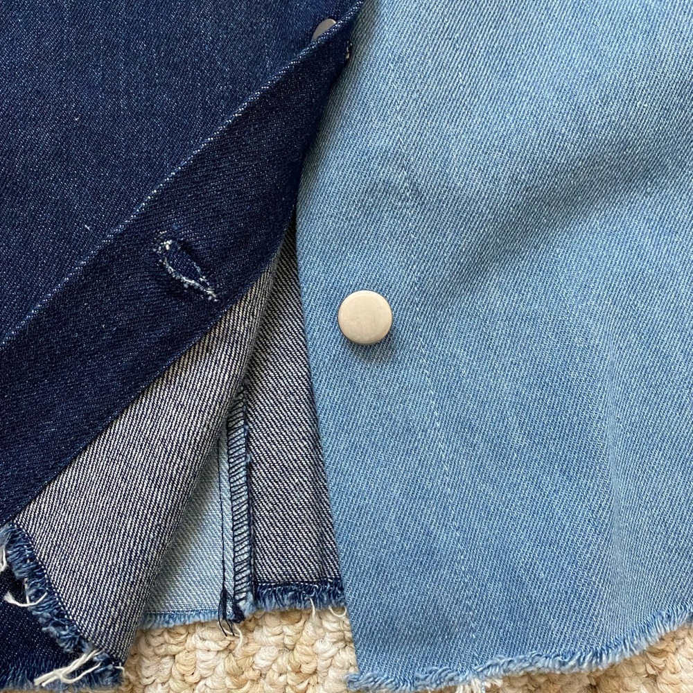 STOLEN HEARTS | Denim Mini Skirt Large - Picture 12 of 16
